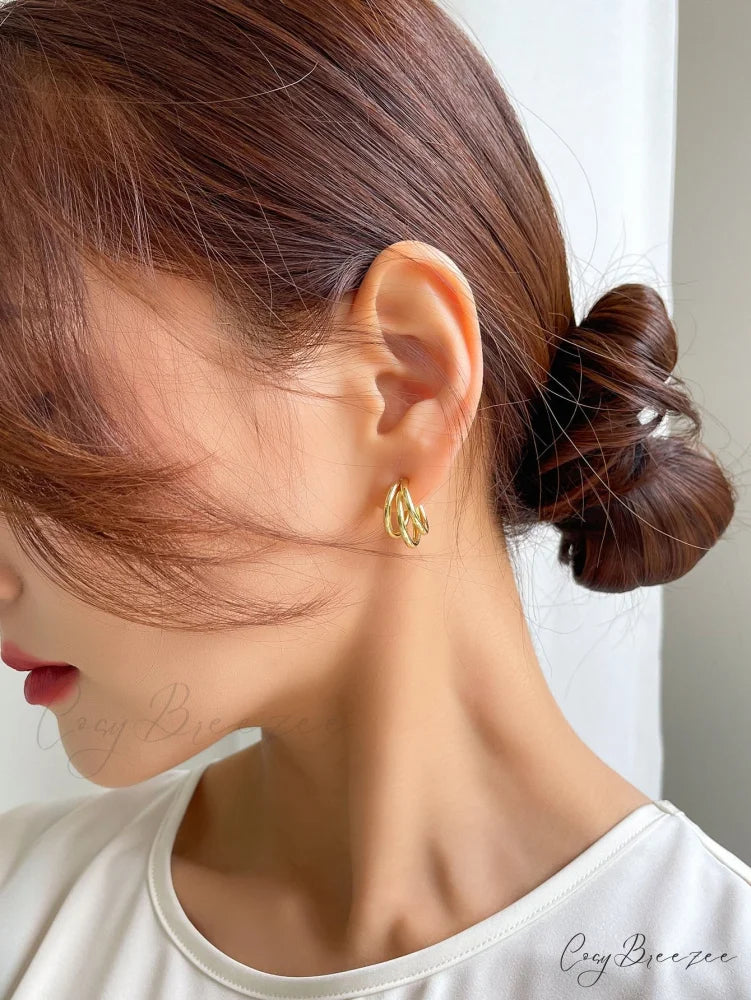 Minimalist Cuff Hoop Earrings