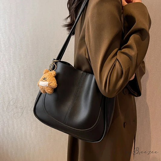 Minimalist PU Leather Bag shoulder-250126