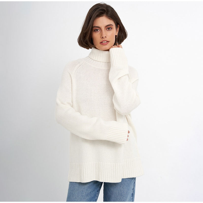 Renee Turtleneck Raglan Sleeves Women Sweater