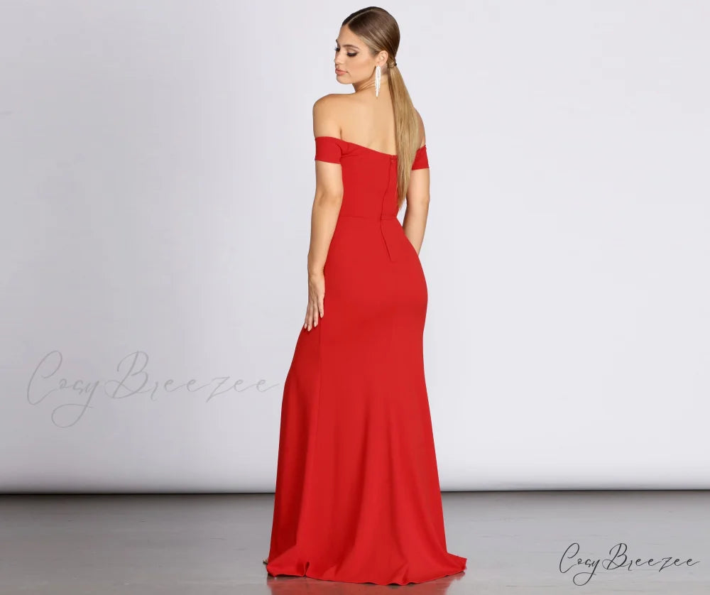 Myra Formal Stylish High Slit Dress