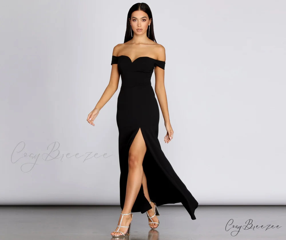 Myra Formal Stylish High Slit Dress