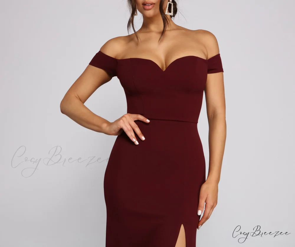 Myra Formal Stylish High Slit Dress