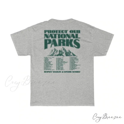 National Parks Stylish Graphic Tee GRAY / M