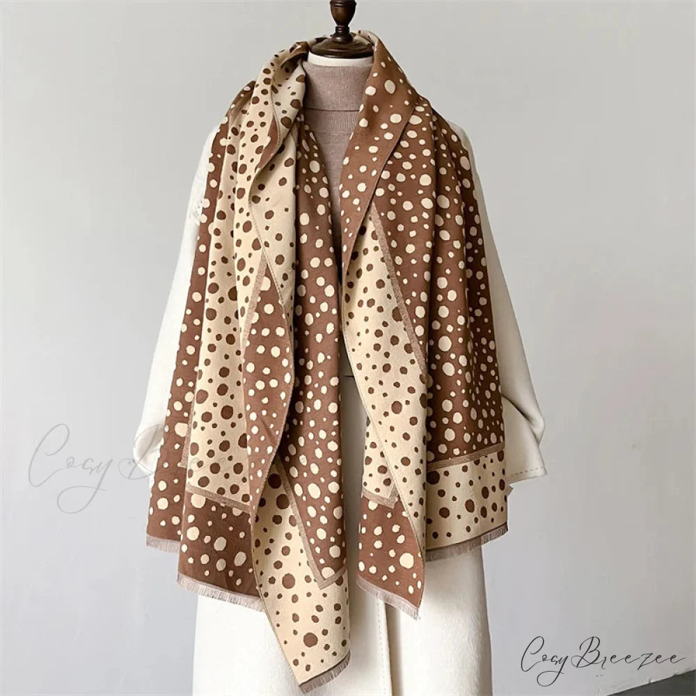 New Winter Cashmere Shawl Wrap Scarf red2 scarf-241228