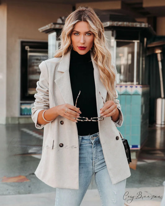 Nicolet Peacoat with Pockets