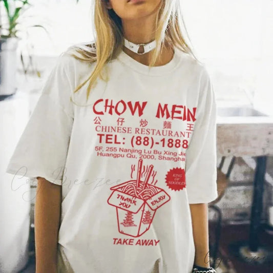 Noodle Nostalgic T-shirt Khaki / S t-shirt-250223