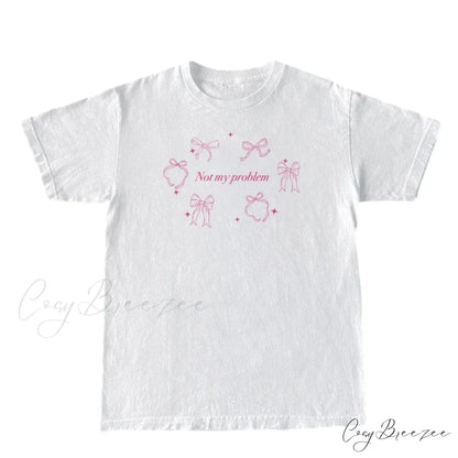 Not My Stylish Problem Graphic Tee WHITE / S