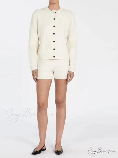 O-neck Button Cardigan cardigans-241228