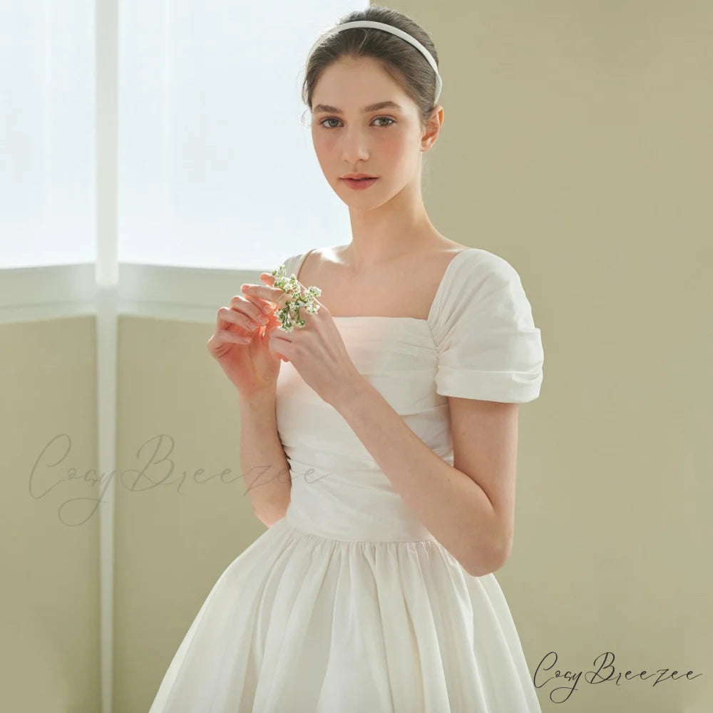 Off-Shoulder Classic Wedding Dress weddingdress-250223