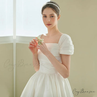 Off-Shoulder Classic Wedding Dress weddingdress-250223
