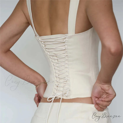 Off-Shoulder Deep Cut Crop Top croptop-250223
