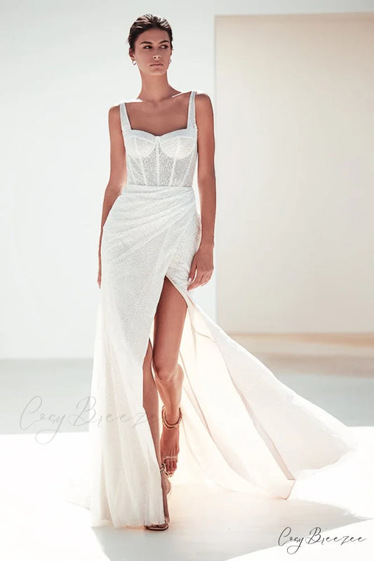 Olivia Sparkle Graceful Wedding Dress Ivory / 2
