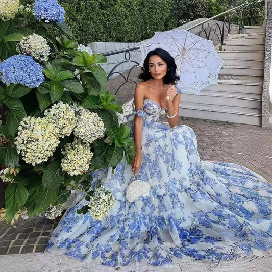 Open-Back Alluring Deep V Formal Dress promdress-250223