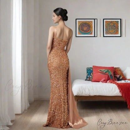Open-Back Sequin Mermaid Prom Dress promdress-250223