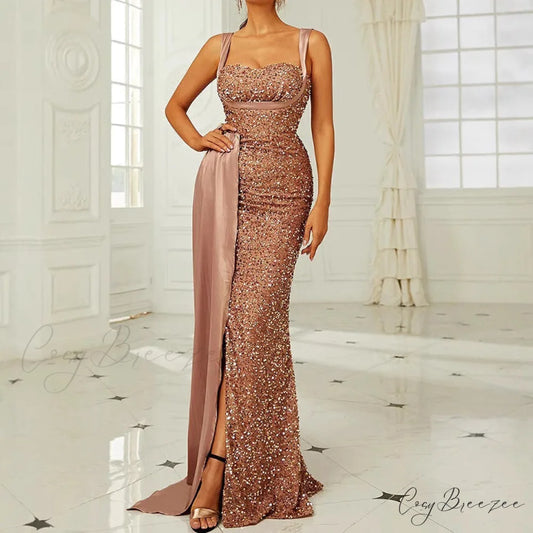Open-Back Sequin Mermaid Prom Dress promdress-250223