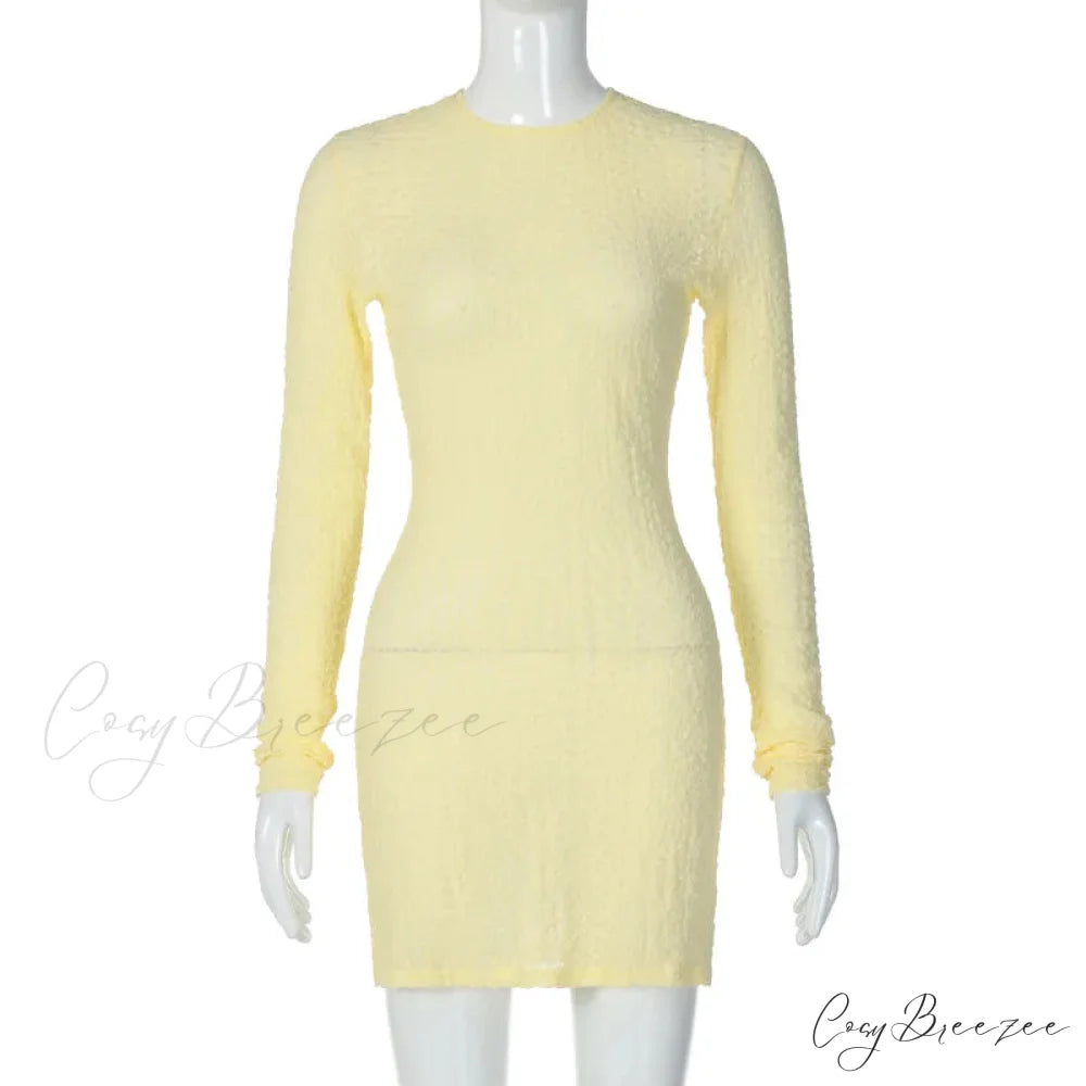 Open Back Tie Detail Mini Dress