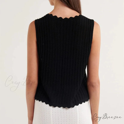 Open-Front Crochet Crop Top croptop-250223