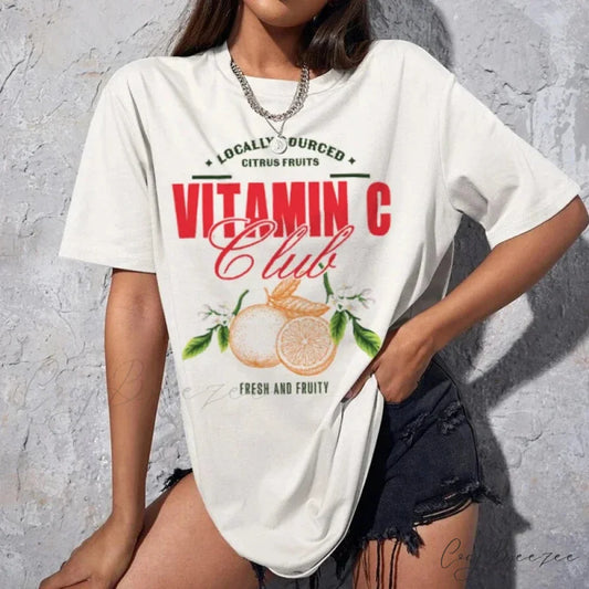 Orange Fruit Throwback Tee WHITE / S t-shirt-250223