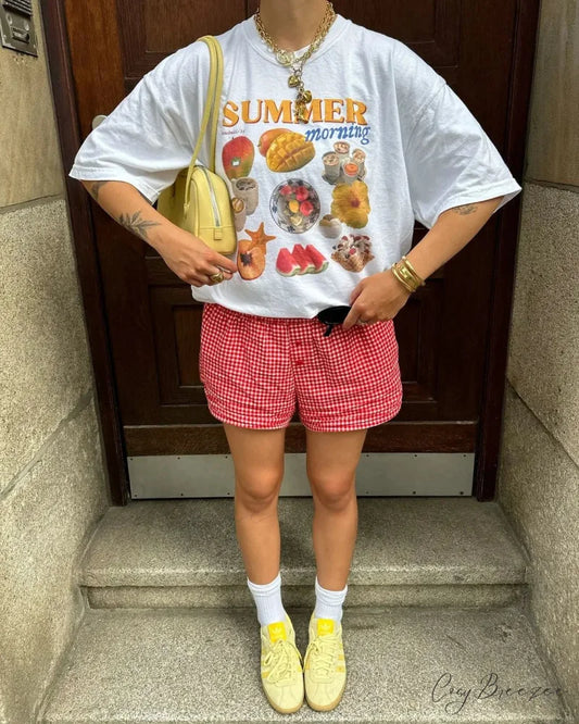 Oversized Harajuku Cute Fruits T-Shirt white1 / S t-shirt-250223