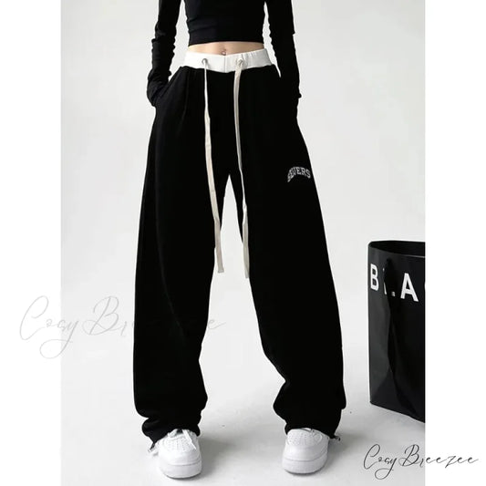 Oversized Jogger Pants Black / M pants-241228