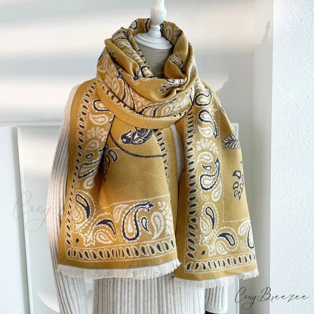Paisley Jacquard Pashmina Scarf scarf-241228