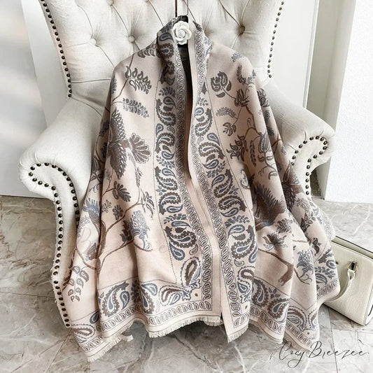 Paisley Jacquard Pashmina Scarf scarf-241228