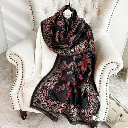 Paisley Jacquard Pashmina Scarf Color5 / 70x180CM scarf-241228