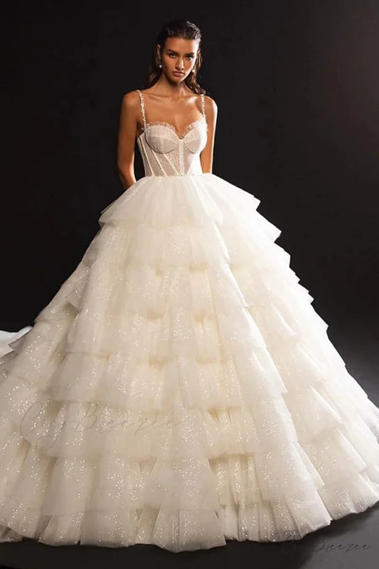 Passion Sparkle Graceful Wedding Dress Ivory / 2