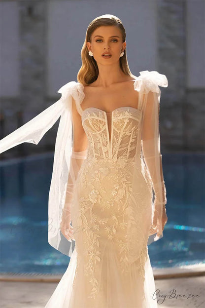 Passionate Love Graceful A-line Wedding Dress