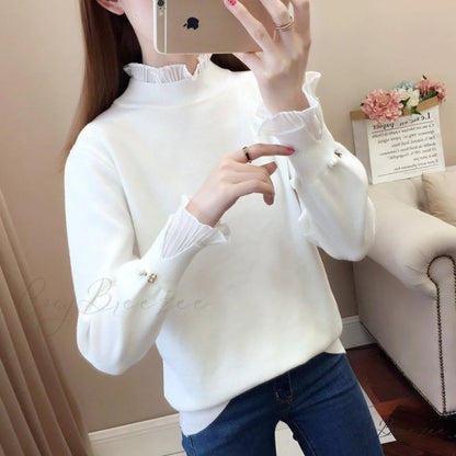 Pearl Embellished Holly Sweater XXS / White