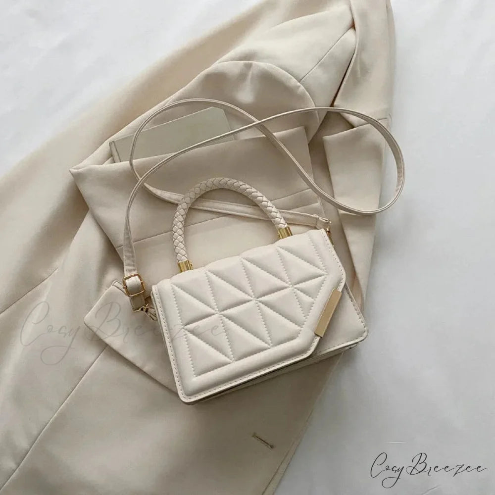 Pearl Handle Dinner Clutch Handbag WHITE handbag-250126