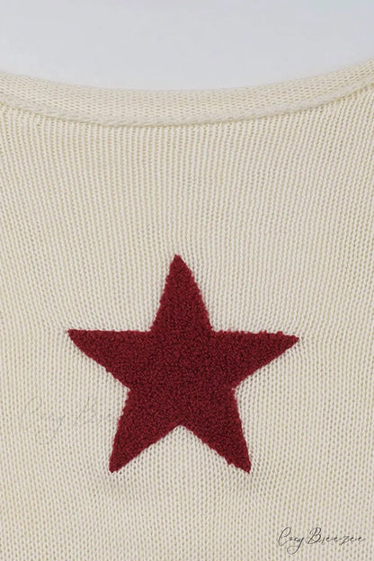Pentagram Jacquard Crimping Jumper