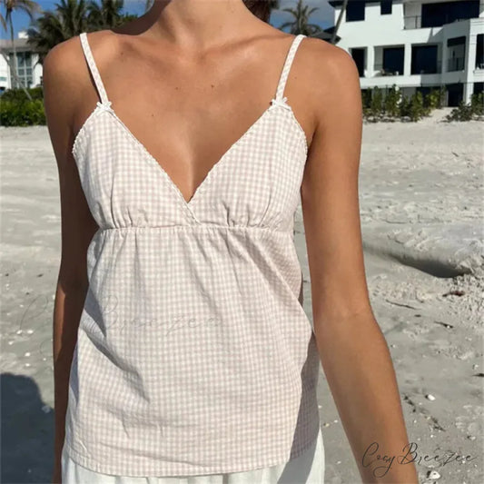 Peplum Spaghetti Strap Crop Top white 2 / S croptop-250223