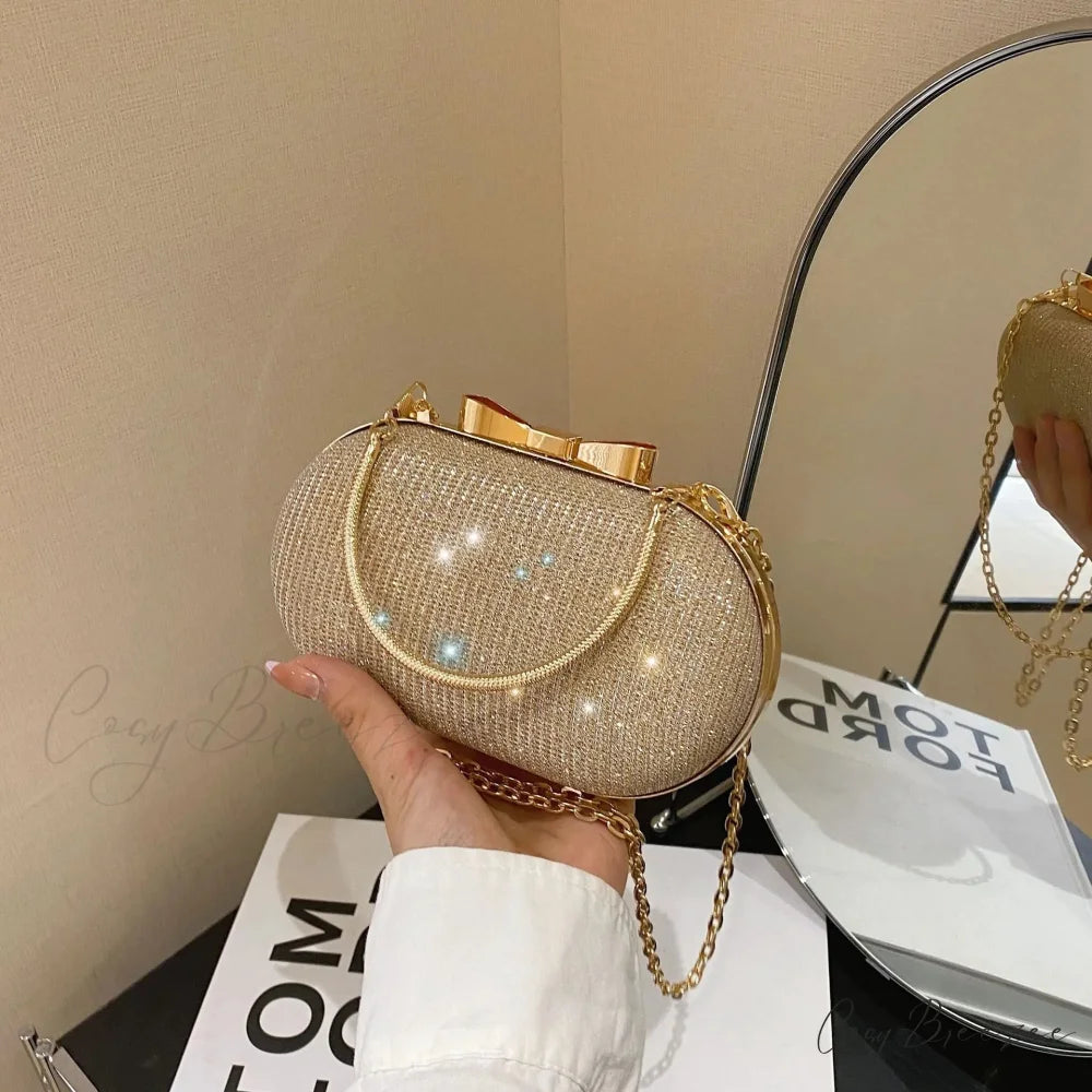 Pink Bling Sequins Evening Designer Luxury Crossbody Clutch Bag clutchbag-250126