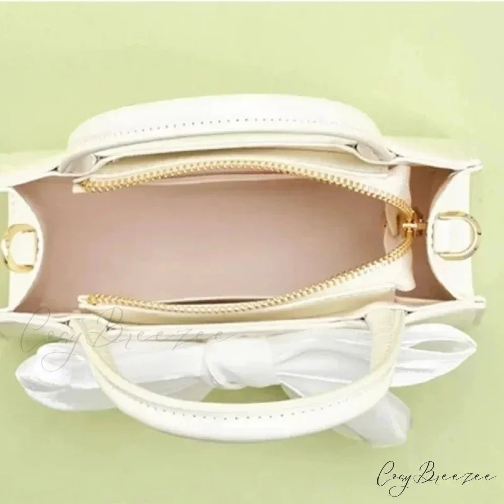 Pink Bowknot Small Square Crossbody Bag handbag-250126