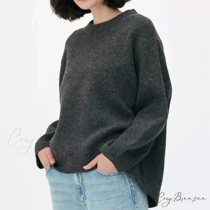 Pink Streetwear O-neck Sweater Black Grey / S swraters-241228