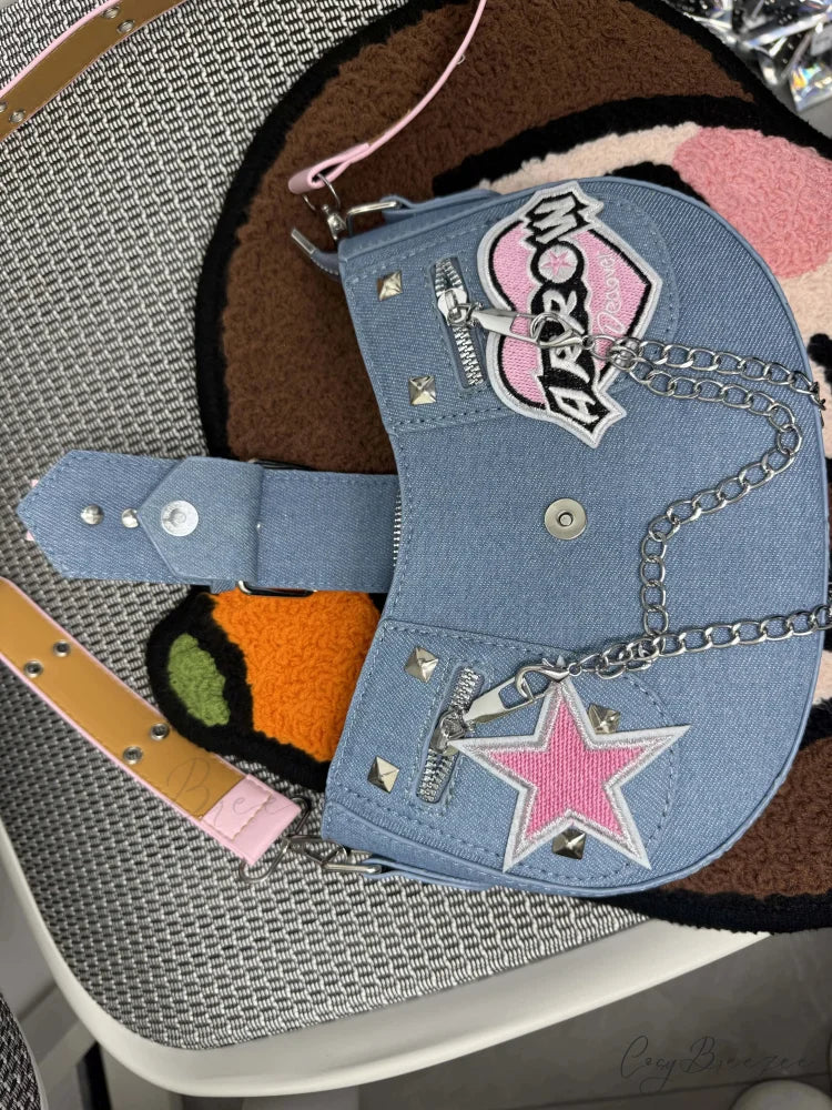 Pink Y2K Cowboy Clutch wristlet-250126