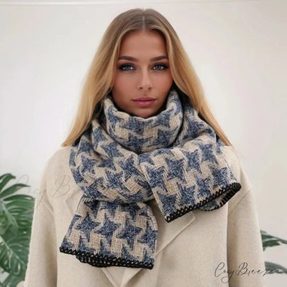 Plaid Cashmere Shawl Winter Scarf scarf-241228