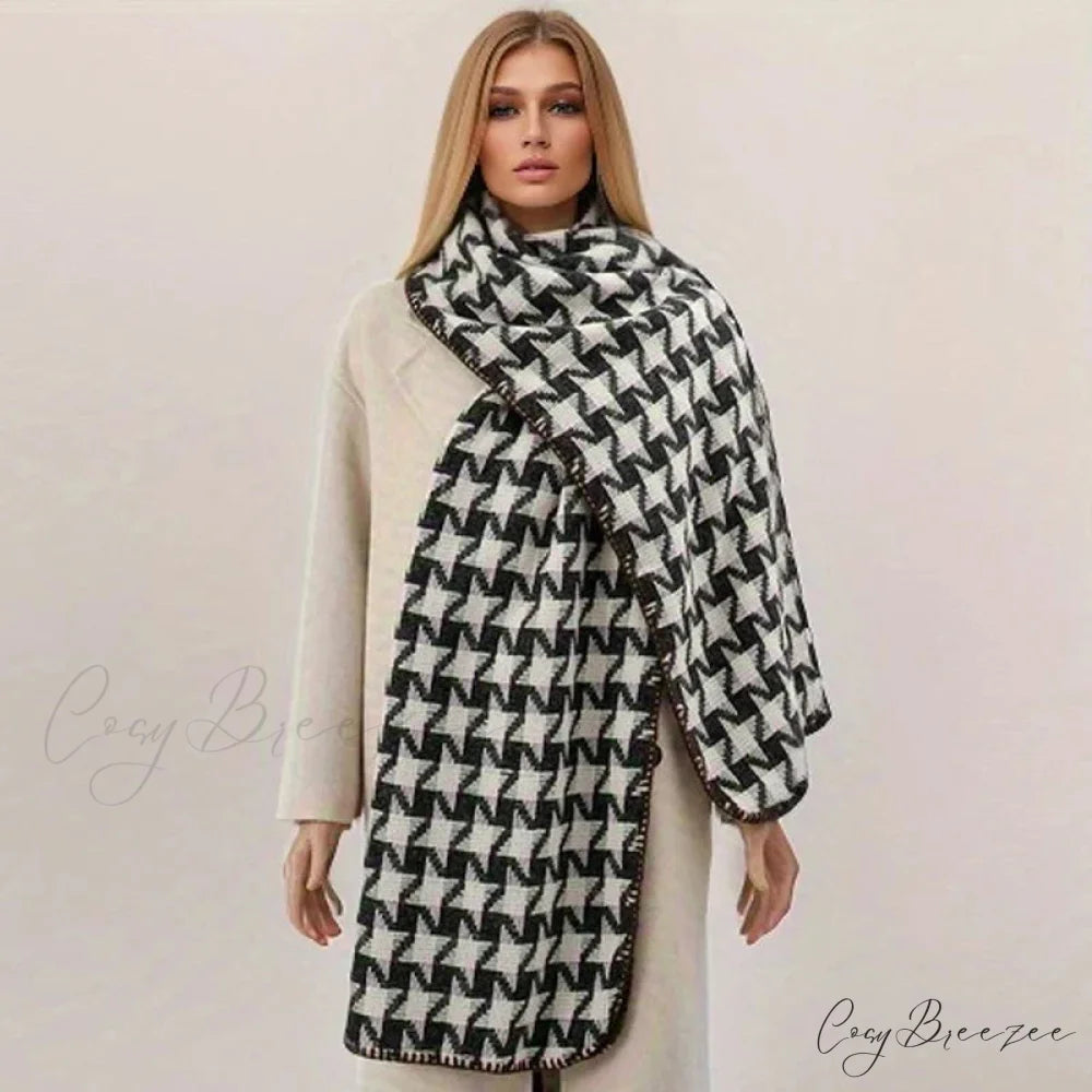 Plaid Cashmere Shawl Winter Scarf scarf-241228