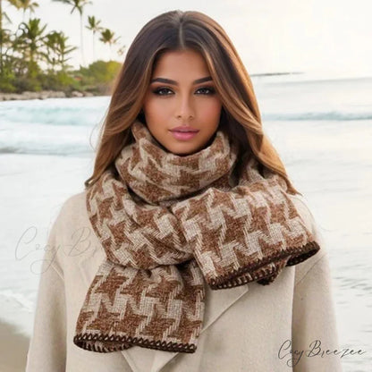 Plaid Cashmere Shawl Winter Scarf Color3 / 65x200cm scarf-241228
