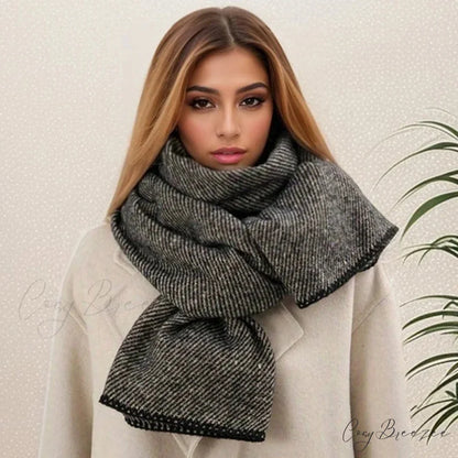 Plaid Cashmere Shawl Winter Scarf Color4 / 65x200cm scarf-241228