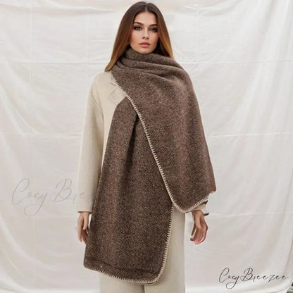 Plaid Cashmere Shawl Winter Scarf Color6 / 65x200cm scarf-241228