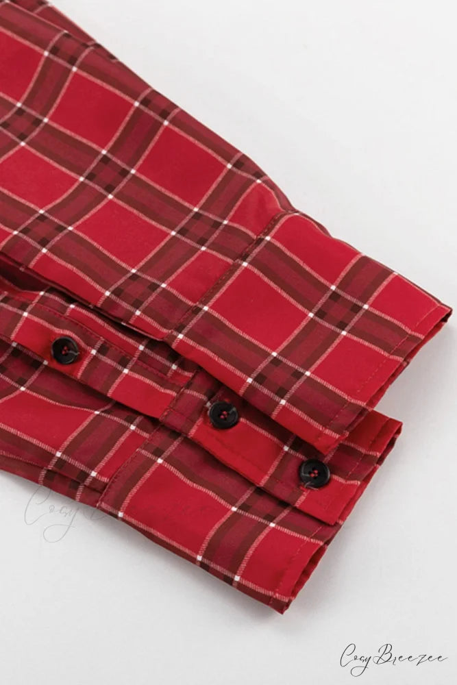 Plaid Loose Blouse