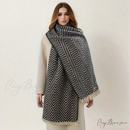 Plaid Print Cashmere Winter Travel Scarf Multi Color12 / 65x200cm scarf-241228
