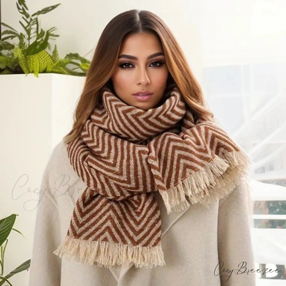 Plaid Print Cashmere Winter Travel Scarf Multi Color14 / 65x200cm scarf-241228