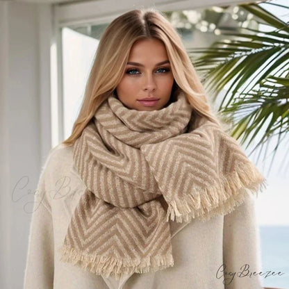 Plaid Print Cashmere Winter Travel Scarf Multi Color2 / 65x200cm scarf-241228