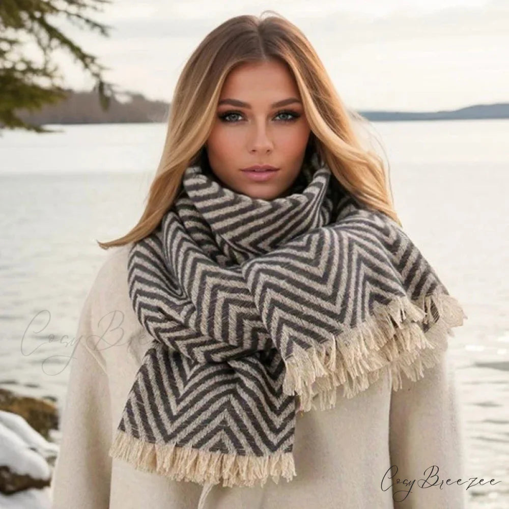 Plaid Print Cashmere Winter Travel Scarf Multi Color3 / 65x200cm scarf-241228