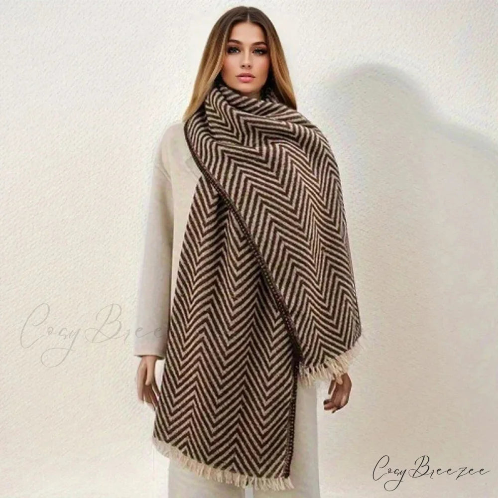 Plaid Print Cashmere Winter Travel Scarf Multi Color4 / 65x200cm scarf-241228