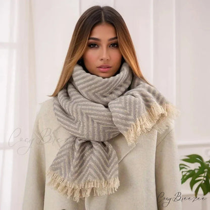 Plaid Print Cashmere Winter Travel Scarf Multi Color6 / 65x200cm scarf-241228