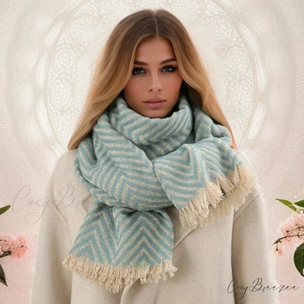 Plaid Print Cashmere Winter Travel Scarf Multi Color9 / 65x200cm scarf-241228